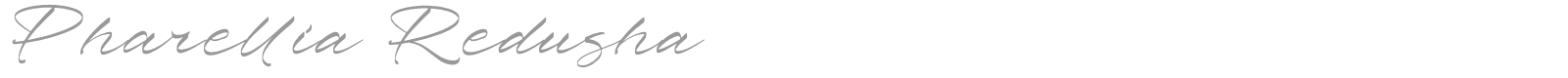 Pharellia Redusha font preview